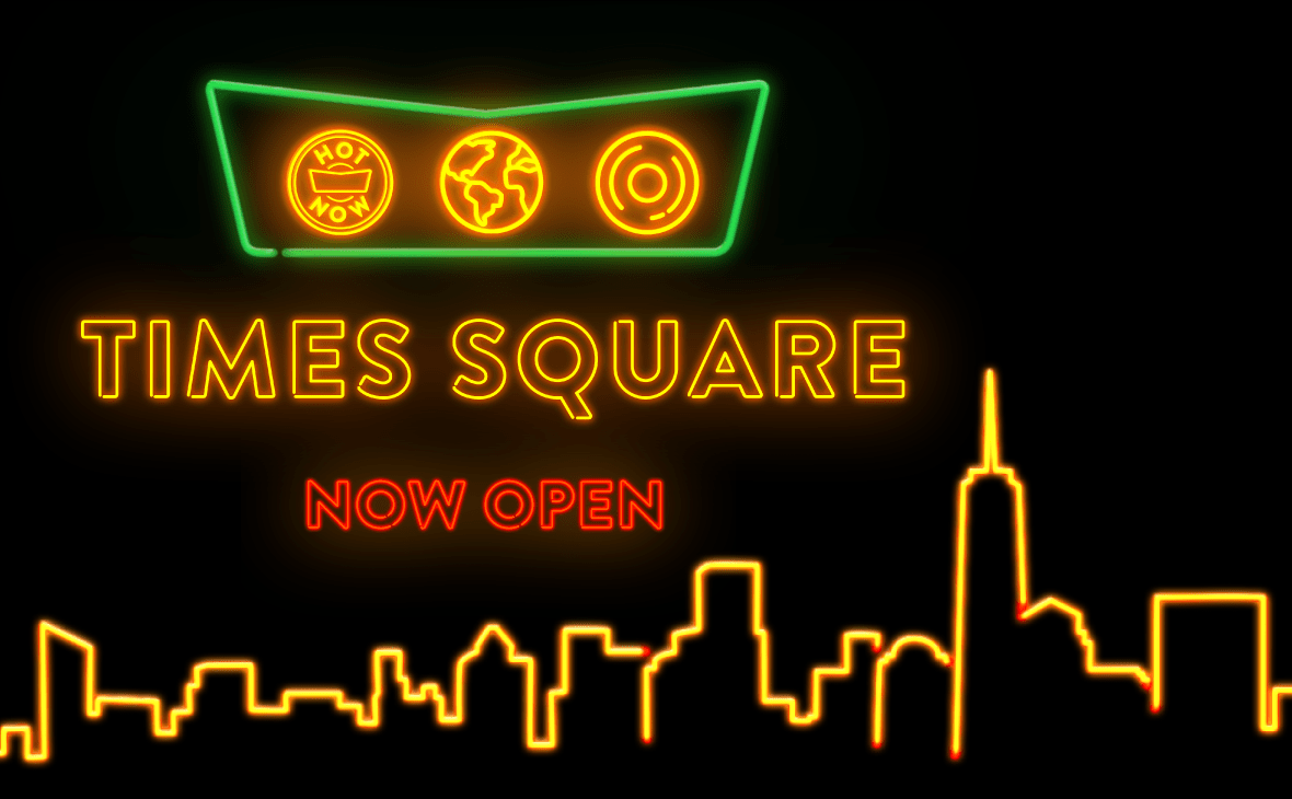 Image of Times Square opening 